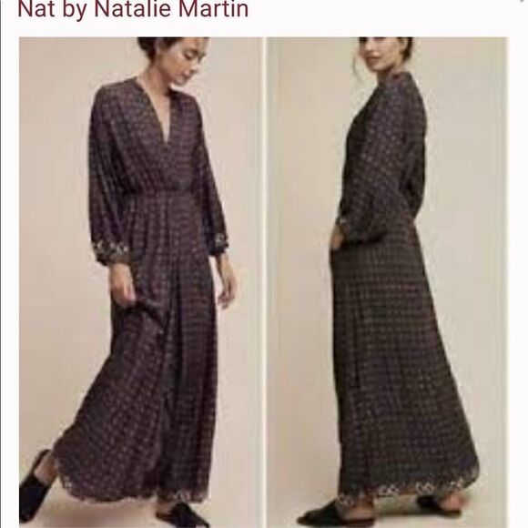 Anthropologie Natalie Martin Nico Maxi Robe Dress - Picture 3 of 16